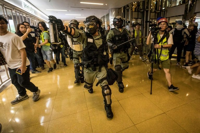 Chinese state media urge ‘tougher line’ on Hong Kong