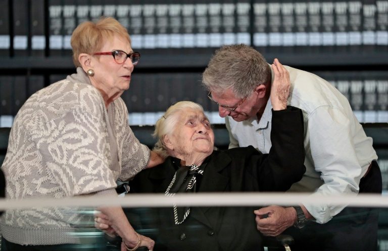Holocaust survivors meet their saviour 75 years later