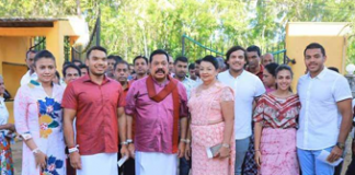 Opposition Leader exercises his franchise at Medamulana