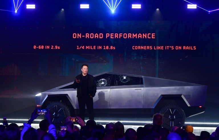Tesla suffers broken glass mishap during chaotic launch