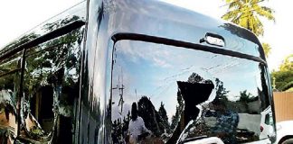 Former minister Rishad Bathiudeen’s vehicle attacked