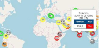 Air quality unhealthy in Colombo: US Embassy