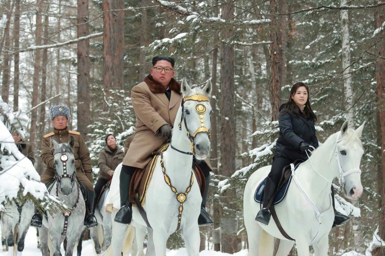 North Korea’s Kim in new horse ride through winter snows