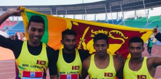 SAG 2019: Sri Lanka scoop more golds with record in Men’s 100×4 relay