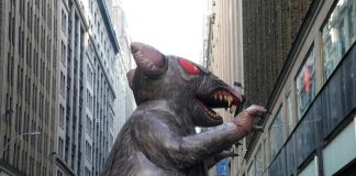 Ballooning dispute: America’s giant inflatable rats under attack