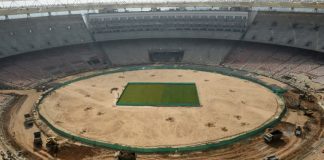 World’s biggest cricket stadium takes shape in India