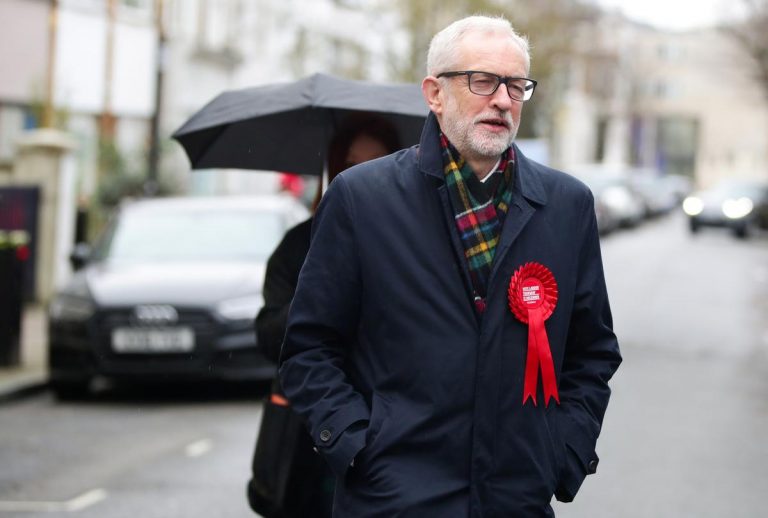 Corbyn steps down from Labour leadership after election defeat