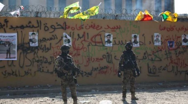 Iraqi militias withdraw from U.S. Embassy