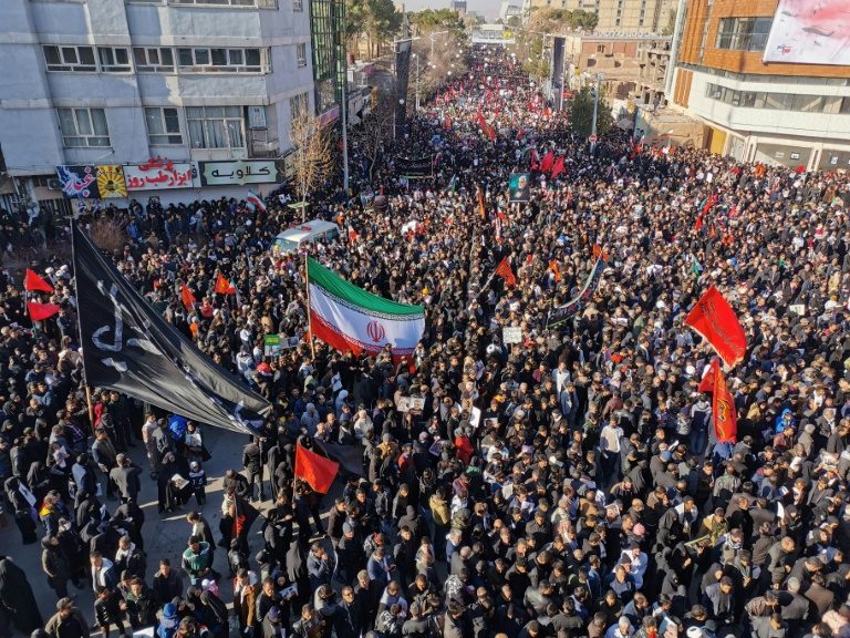 Iranians mass for burial in hometown of general killed by US