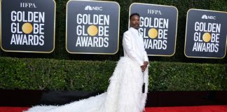 Hollywood stars shine on Globes red carpet