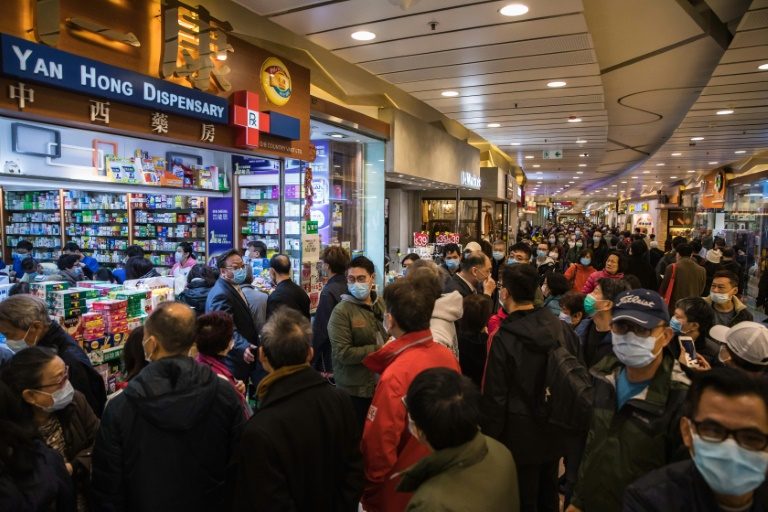 Virus fears spark mask queues and empty shelves in Hong Kong