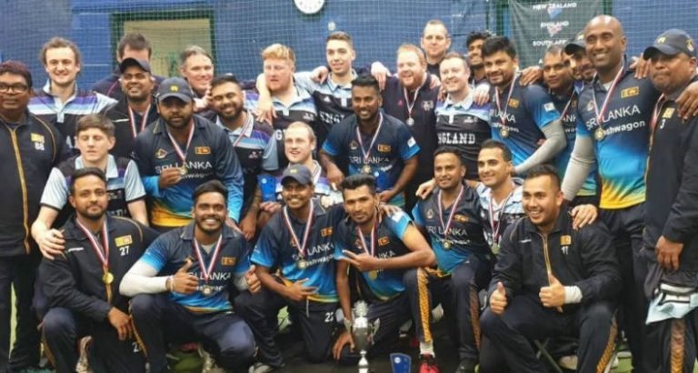 Sri Lankan Indoor cricket team wins historic first overseas series in England