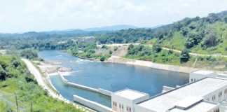 Leak in Moragahakanda Reservoir dam