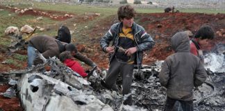 Syrian chopper downed over rebel area, killing crew