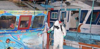 Navy brings ashore a fisherman who had close contact with coronavirus patient