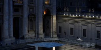 Pope faces coronavirus ‘tempest’ alone in St Peter’s Square