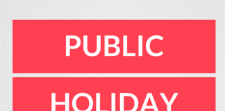 Government declares 3 day Public Holiday from today (17)