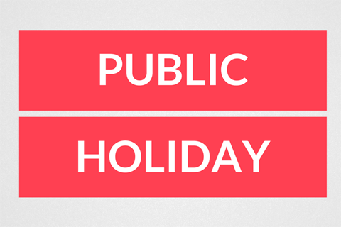 Government declares 3 day Public Holiday from today (17)