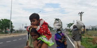 Stranded by virus lockdown, India migrant workers walk home