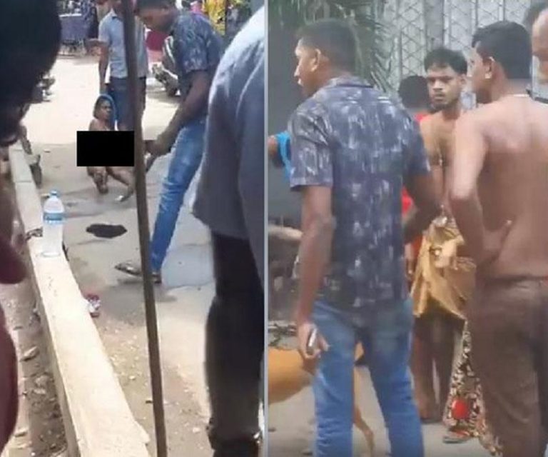 Police probe video showing assault on nude woman