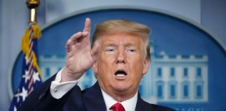 Trump’s coronavirus briefing room antics entertain — and appall