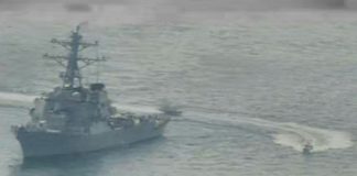 Trump says US will destroy Iranian gunboats harassing US ships