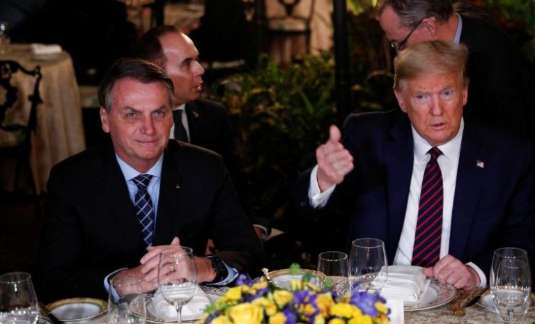 Brazil’s Bolsonaro, a Trump ally, says he hopes U.S. president is reelected