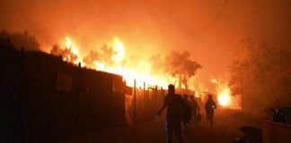 Fire in Greece’s largest refugee camp forces thousands to evacuate