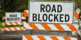 Galle Road blocked at Waskaduwa