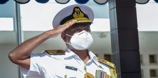 Rear Admiral AARK Perera honoured in farewell salute