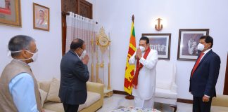 Indian National Security Advisor meets Sri Lankan PM (Photos)