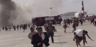 Blasts hit Yemen’s Aden airport as new unity government arrives (Photos)
