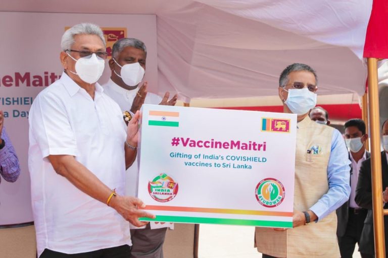 Indian envoy officially hands over vaccines to President (Photos)