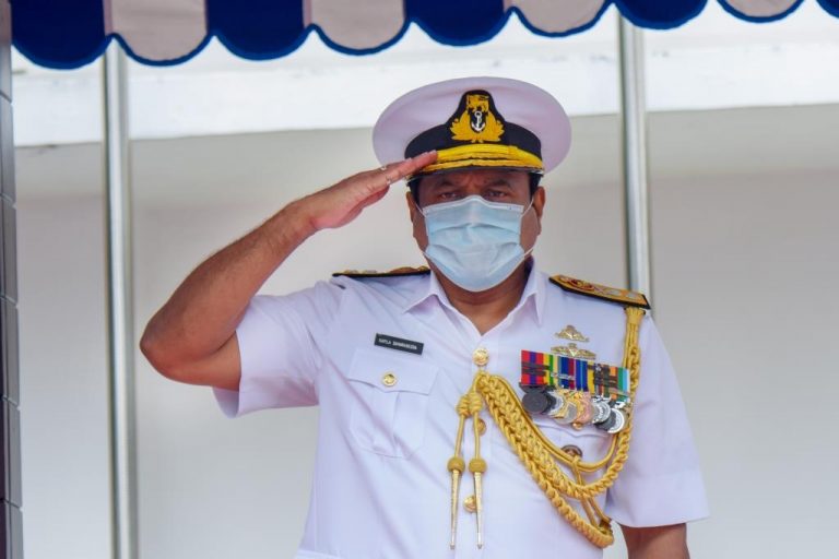 Rear Admiral Kapila Samaraweera honoured in farewell salute