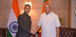Indian External Affairs Minister meets President Rajapaksa
