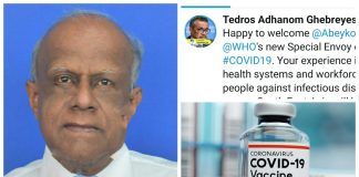 WHO DG welcomes Dr. Palitha Abeykoon as Special Envoy on Covid-19