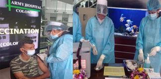 Three Army personnel vaccinated as Sri Lanka kicks off COVID-19 inoculation drive