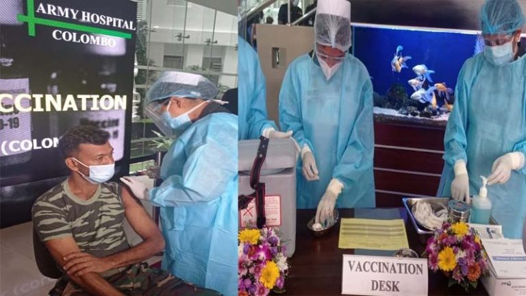 Three Army personnel vaccinated as Sri Lanka kicks off COVID-19 inoculation drive