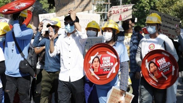 US announces sanctions on leaders Myanmar coup