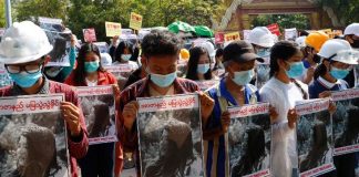 Woman shot in the head during Myanmar coup protest dies, the first known fatality of the ongoing unrest