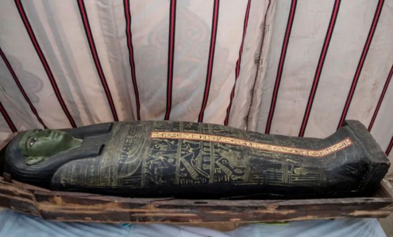 Egyptian archaeologists unearthed a 4,200-year-old funerary temple for a queen and 50 coffins in an ancient city of the dead