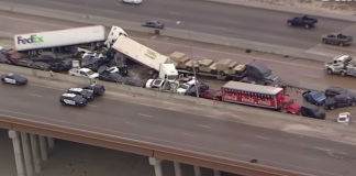 At least six dead, dozens injured in 130-car pileup on icy Texas interstate