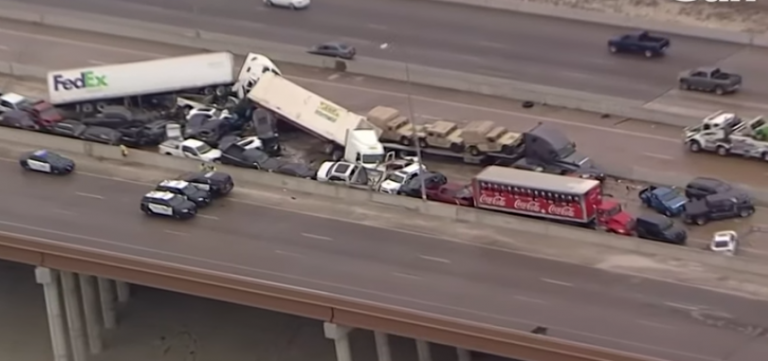 At least six dead, dozens injured in 130-car pileup on icy Texas interstate