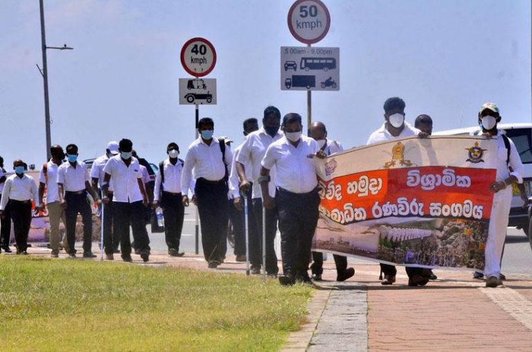 Disabled soldiers in protest (Photo)