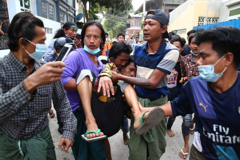 Myanmar Security Forces Open Fire on Protesters, Killing 2