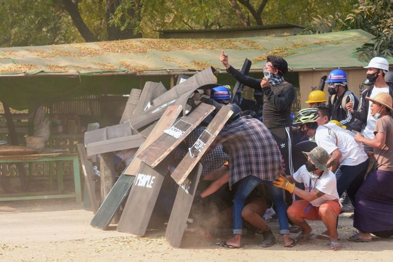 Myanmar Police Fire on Protesters in Ancient Former Capital