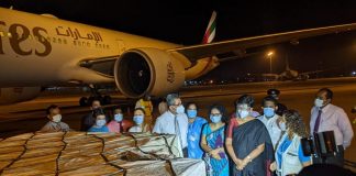 01st batch of vaccines from COVAX program delivered to Sri Lanka (Photos)