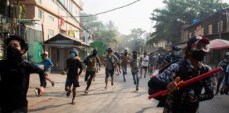 Troops fire at funeral as Myanmar mourns bloodiest day since coup