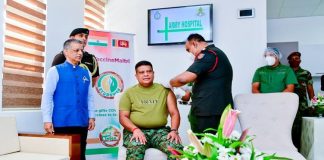 General Shavendra Silva Gets His COVID-19 Vaccine (Photos)