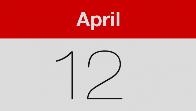 April 12 declared a special govt. holiday